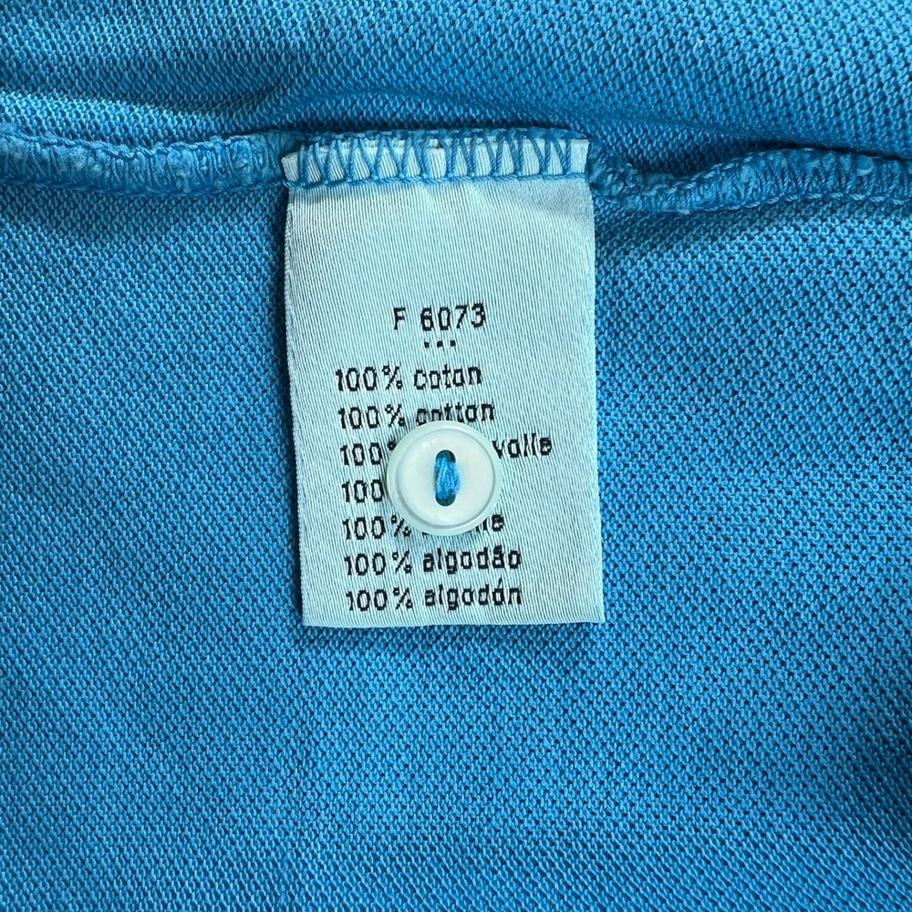 Lacoste Polo Shirt Men's US Size XL Blue Vintage Washed Short Sleeve VTG NWT - Picture 6 of 10